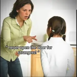 never open the door
