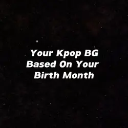 KPOP BG - MONTH