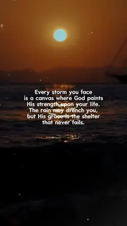 every storm u face—