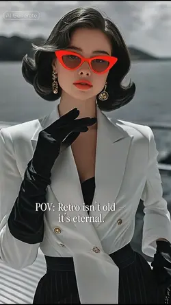 Glamorous in retro