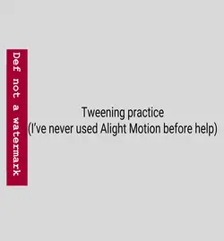 Tweening practice