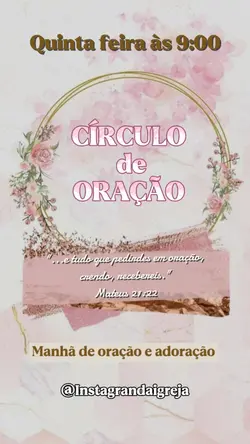 Circulo de oração!