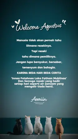 Welcome Agustus