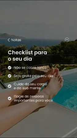 Checklist do dia 