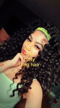 curly long hair