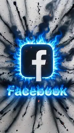 Facebook Blue Flame