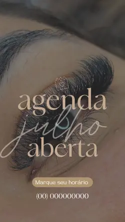 agenda aberta julho 