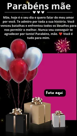 parabéns mãe 