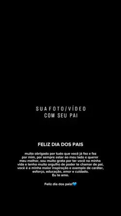 Feliz dia dos pais