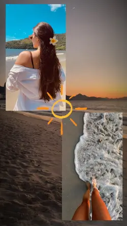 colagem/praia