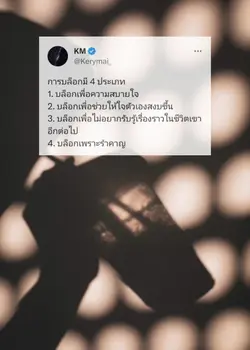 เหตุผลที่บล็อค