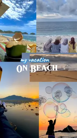 my vacation on beach