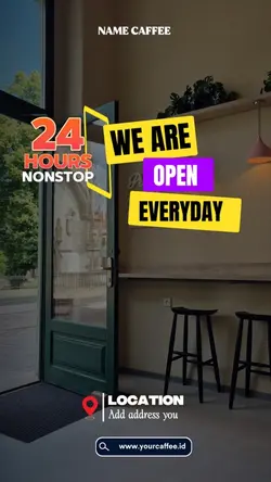 We are open