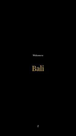 Welcome to Bali