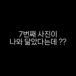 7번째 사진이 나와 닮았다는뎅 ?!?