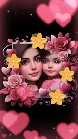 cute flower frame
