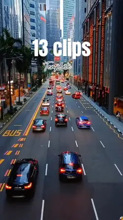 13 clips template