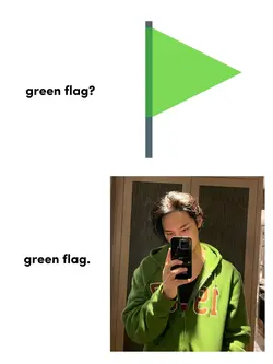 green flag meme