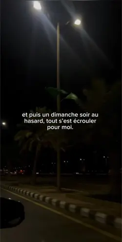 Un dimanche soir..