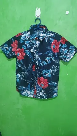 floral polo shirt