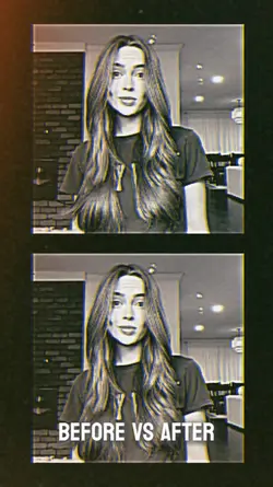before after haircut