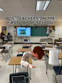 teacher on the first