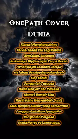 OnePath Cover -Dunia