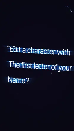 First letter 