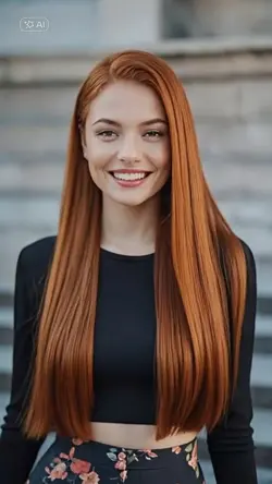Long straight hair