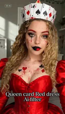 Queen Card Red dress