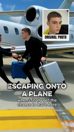 Escaping onto plane