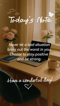 Stay positive