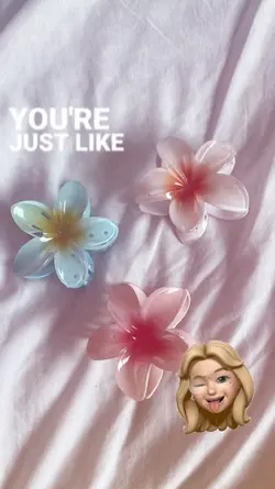 flower hair clip f