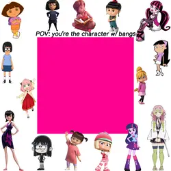 Character w/ bangs 