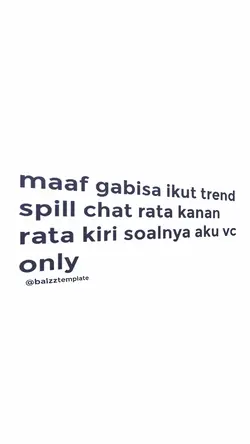 SOALNYA AKU VC ONLY