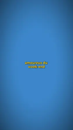 amoureux du week-end