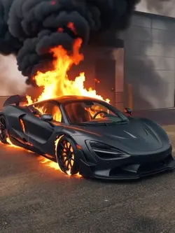 Burning car