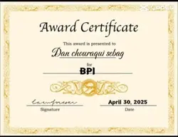 Certificat BPI 🤣