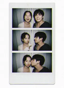 polaroid with idol