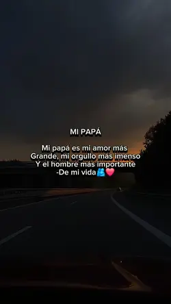 Te quiero mucho papá