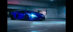 purple Lamborghini 