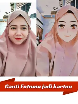 Template Kartun foto