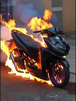Burning Motorcycles 