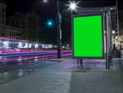 billboard green scre