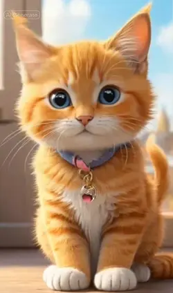 Cute cat singing