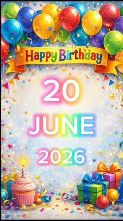 Birthday 20 JUNE