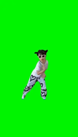 Little girl dancing