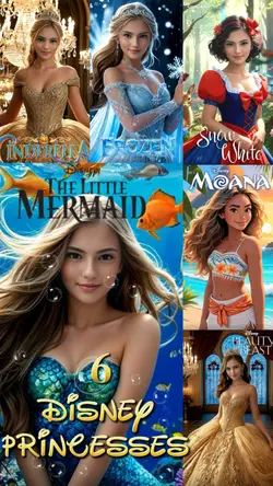 6 Disney Princesses 