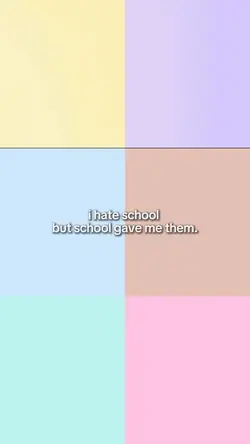 I hate school 