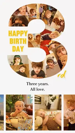 Happy 3rd birthday 
